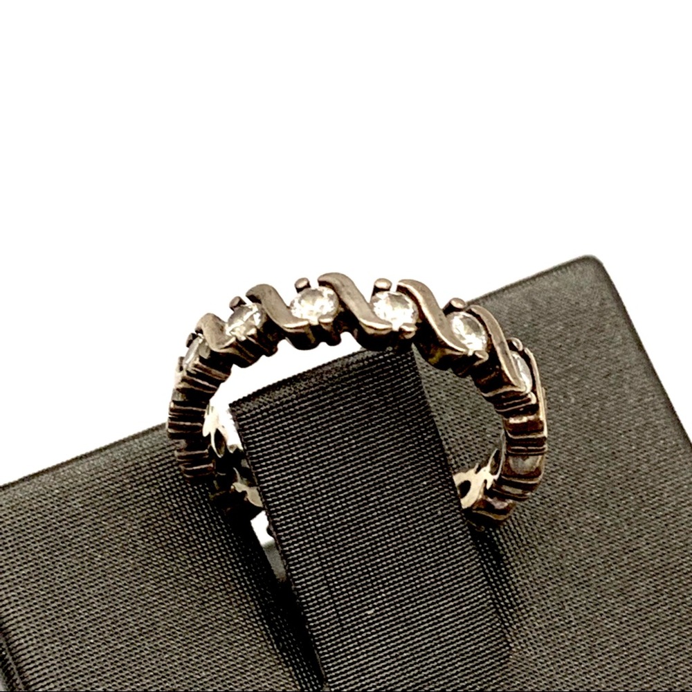 Stacking ring Size 5 925 Silver Cubic Zirconia QVC